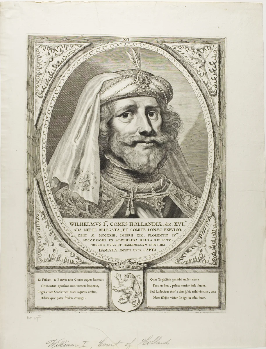 William I, from Principes Hollandiae, Zelandiae, et Frisiae by Cornelis Visscher, print, 1650
