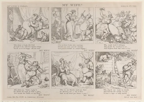 My Wife! by Thomas Rowlandson, print, 1815