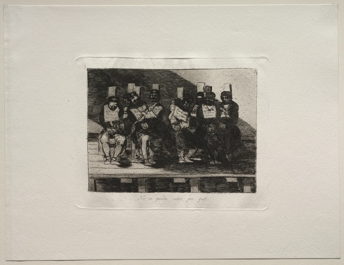 The Horrors of War: One Can't Tell Why by Francisco de Goya, print, 1810-1820