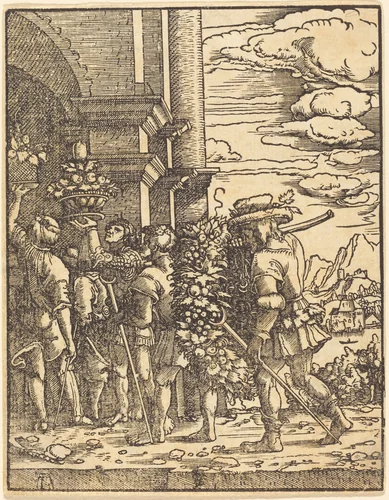 Joshua and Caleb by Albrecht Altdorfer, print, 1520