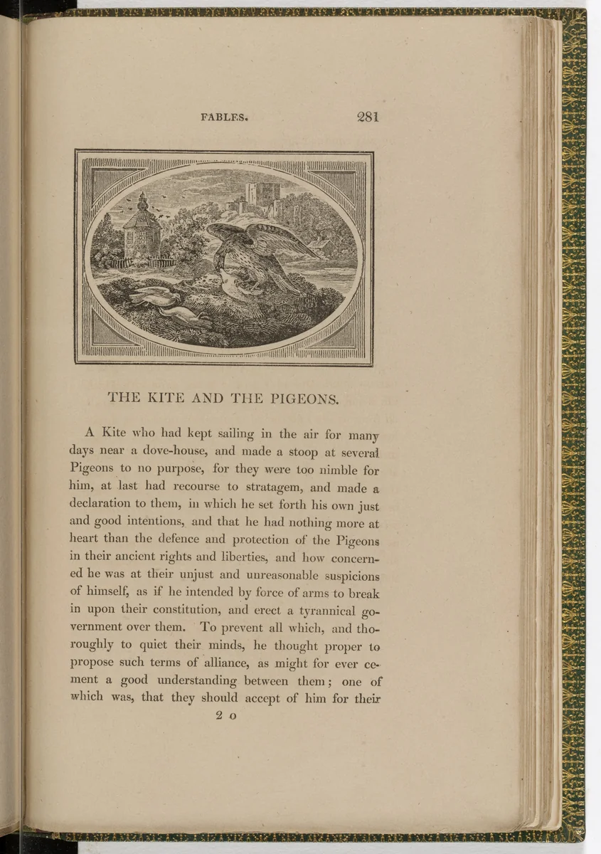 Headpiece (page 281) from The Fables of Aesop by Thomas Bewick, illustrated book, 1818