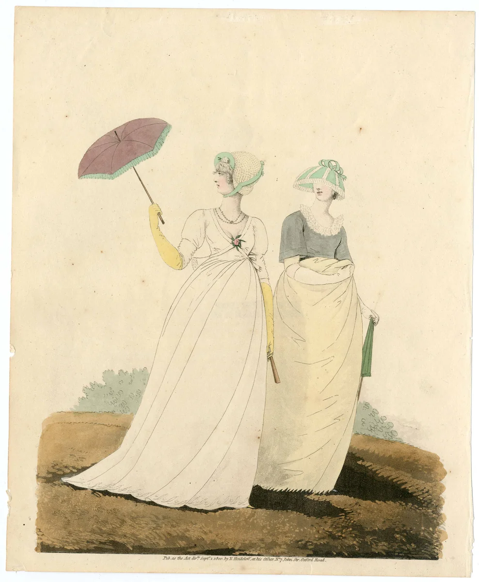 Fashion plate by Nicolaus Heideloff, artwork, 1800