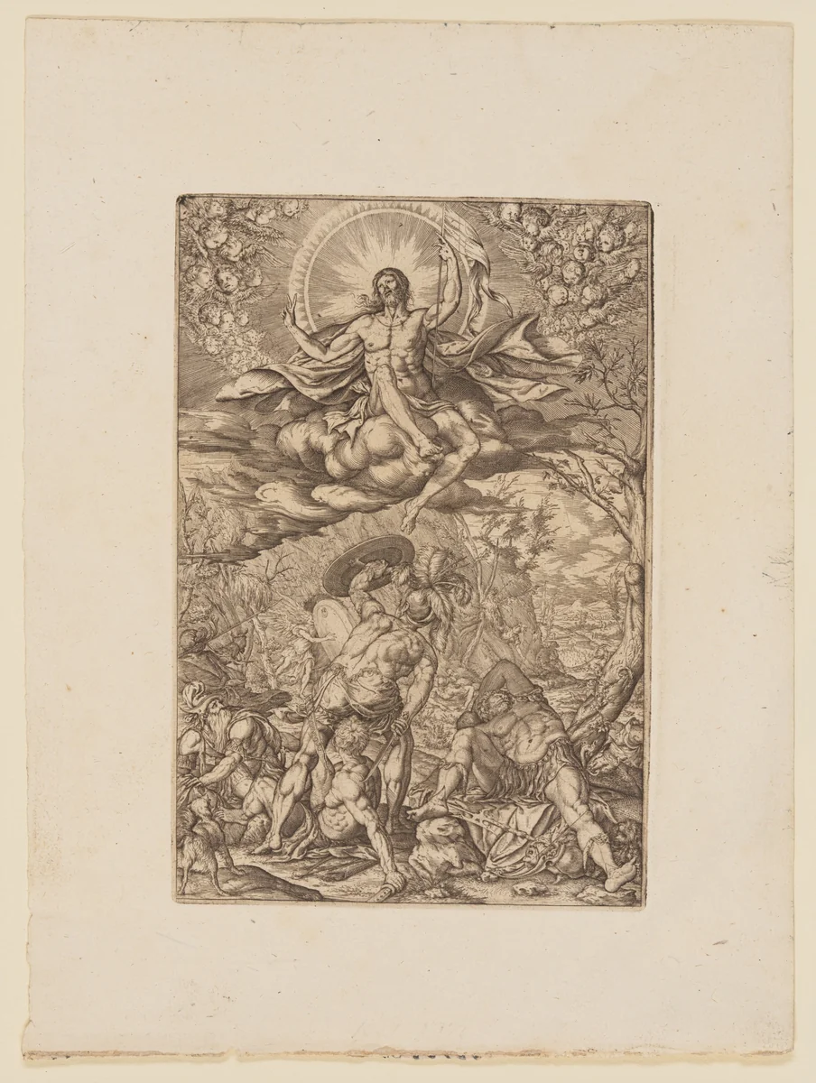 The Resurrection by Melchior Meier, print, 1577