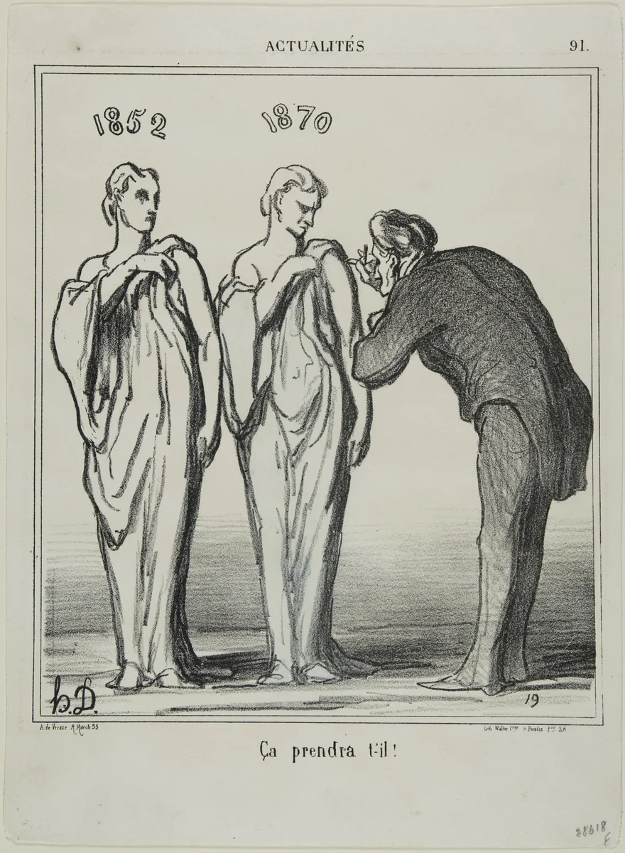 “That will do the job!,” plate 91 from Actualités by Honoré-Victorin Daumier, print, 1870