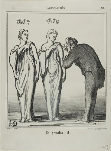“That will do the job!,” plate 91 from Actualités by Honoré-Victorin Daumier, print, 1870