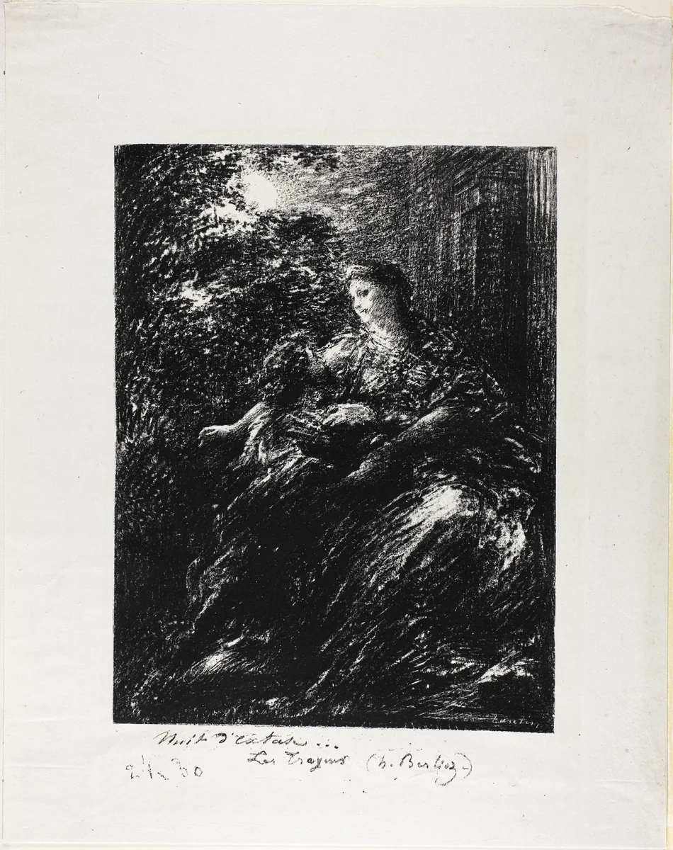 Duet of the Trojans, sixth plate by Henri Fantin-Latour, print, 1894