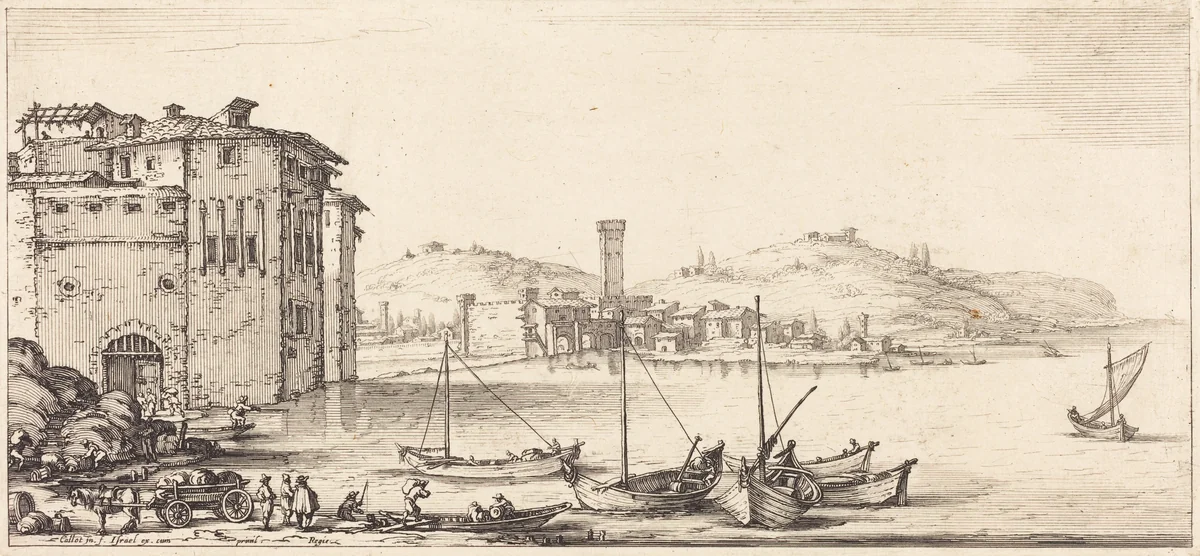 Loading Merchandise by Jacques Callot, print, 1630