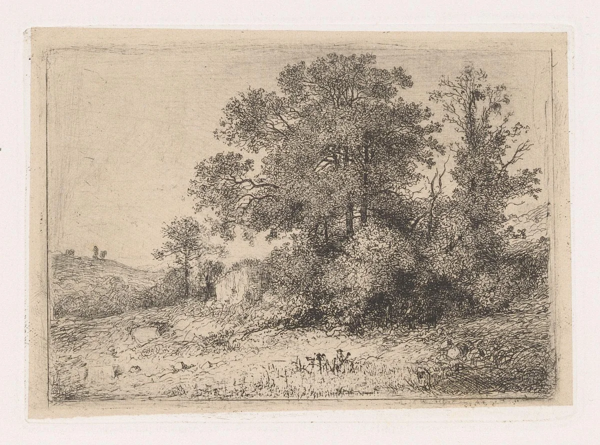 Boomgroep by Jean Alexis Achard, print, 1817-1884