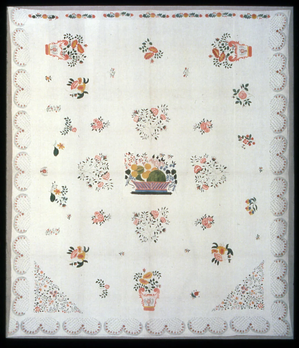 Bedcover by Unidentified Artist, textile, 1820-1840