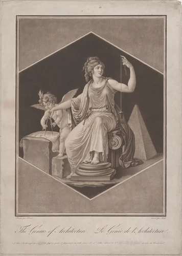 The Genius of Architecture by Ridé, print, 1780-1800