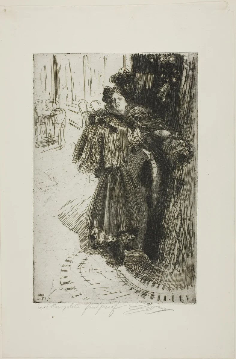 Effet de Nuit III by Anders Zorn, print, 1897