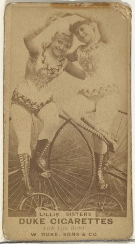 Lillis Sisters, from the Actors and Actresses series (N145-7) issued by Duke Sons & Co. to promote Duke Cigarettes by W. Duke, Sons & Co., photograph, 1880-1889
