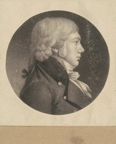 Unidentified Man by Charles B. J. Févret de Saint-Mémin, print, 1798-1803