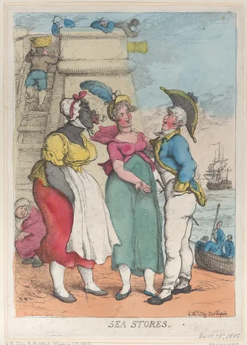 Sea Stores by Thomas Rowlandson, print, 1812