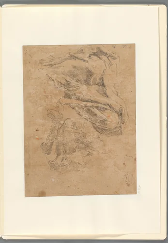 Studies van benen by Gregorio de Ferrari, drawing, 1657-1687