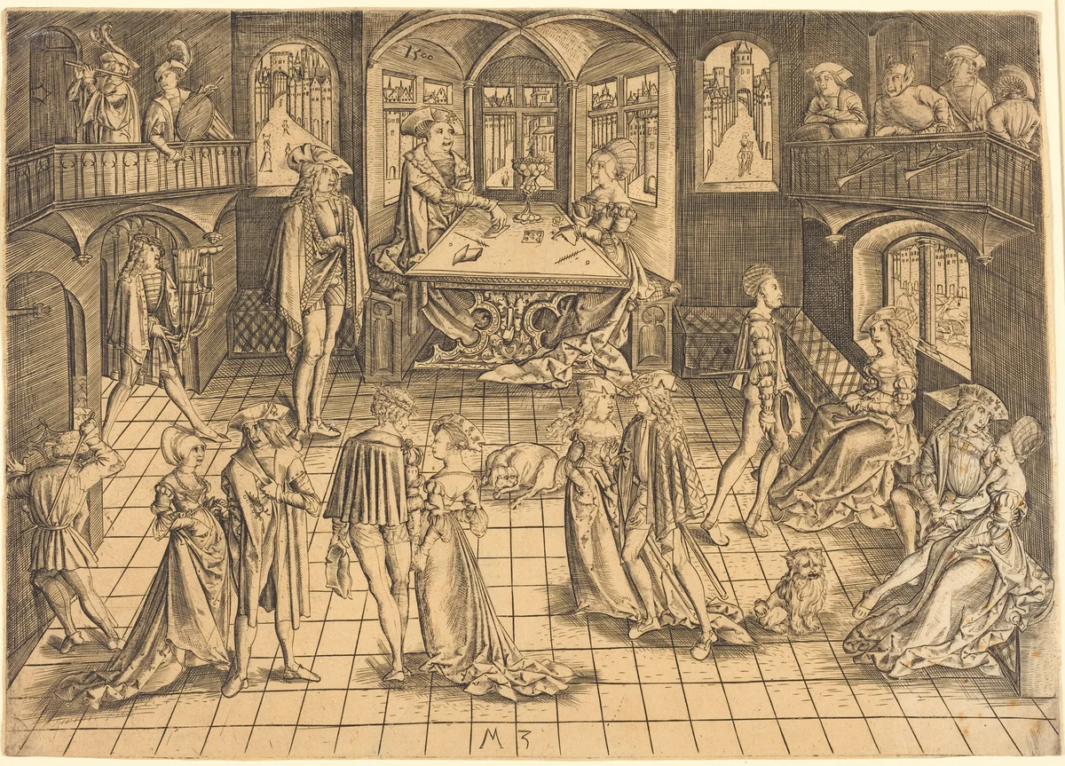 The Ball by Master MZ, print, 1500