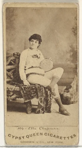 Ella Chapman, from the Actors and Actresses series (N171) for Gypsy Queen Cigarettes by Goodwin & Company, photograph, 1886-1890