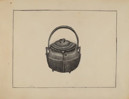 Kettle by Mae Szilvasy, index of american design, 1935