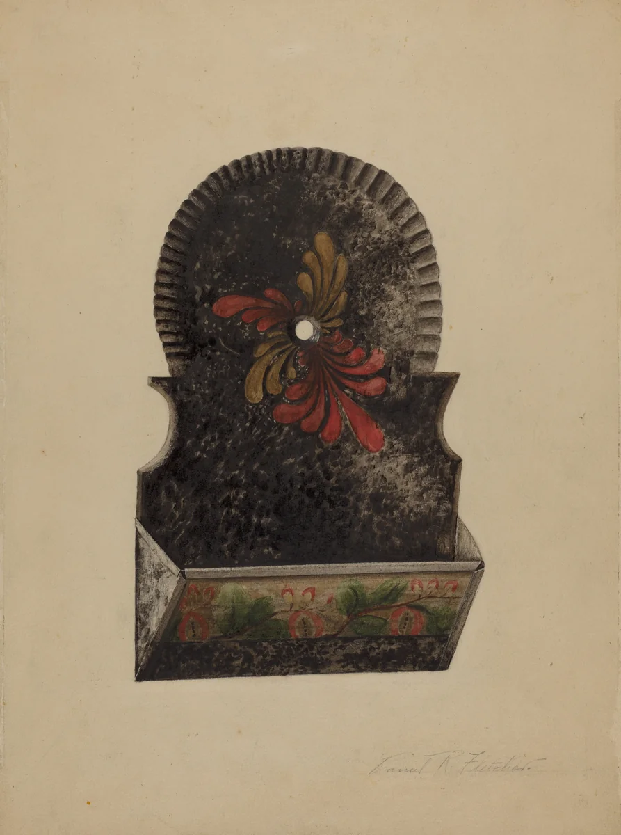 Match Holder by Daniel Fletcher, index of american design, 1939