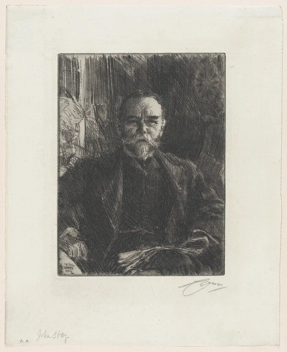 John Hay by Anders Zorn, print, 1904