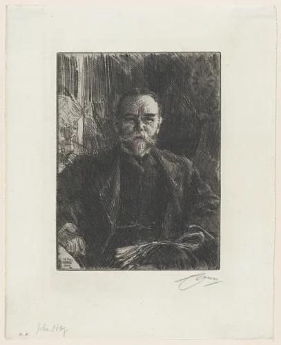 John Hay by Anders Zorn, print, 1904