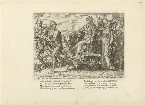 Gevaren van rijkdom by Unknown, print, 1563