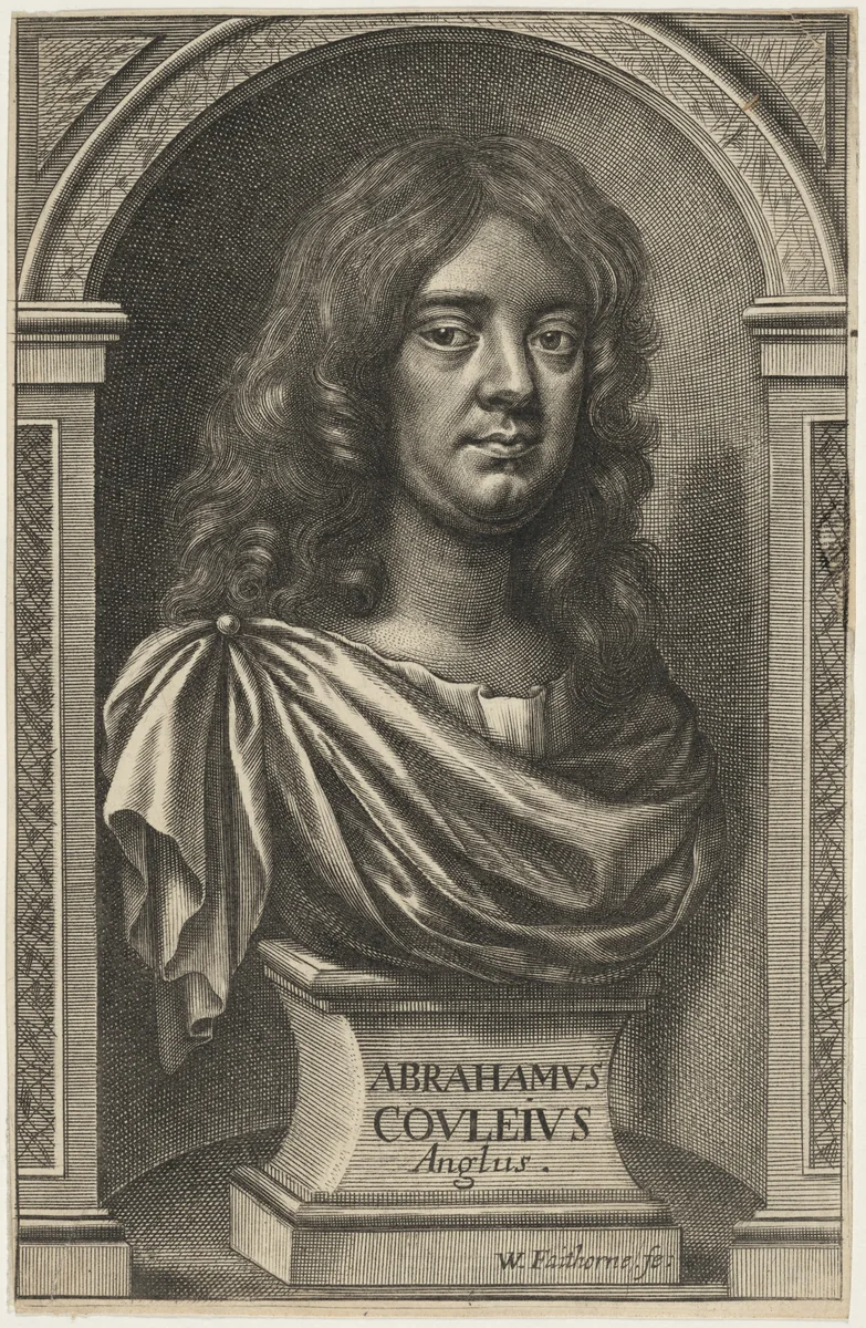 Abraham Cowley by William Faithorne, print, 1668