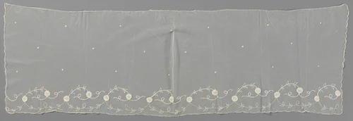 Sluier van gemengde kant met ijle ranken by anonymous, other, 1900-1924