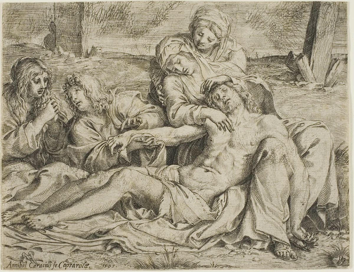 Christ of Caprarola by Annibale Carracci, print, 1597