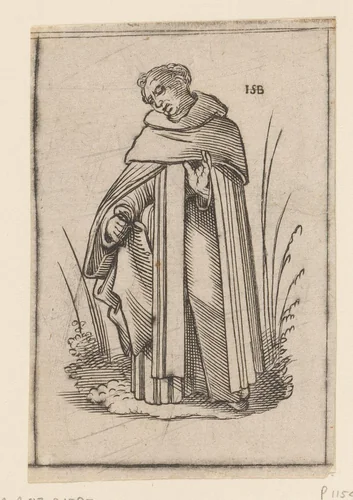 Monnik van de orde Onze Lieve Vrouwenbroederschap by anonymous, print, 1526