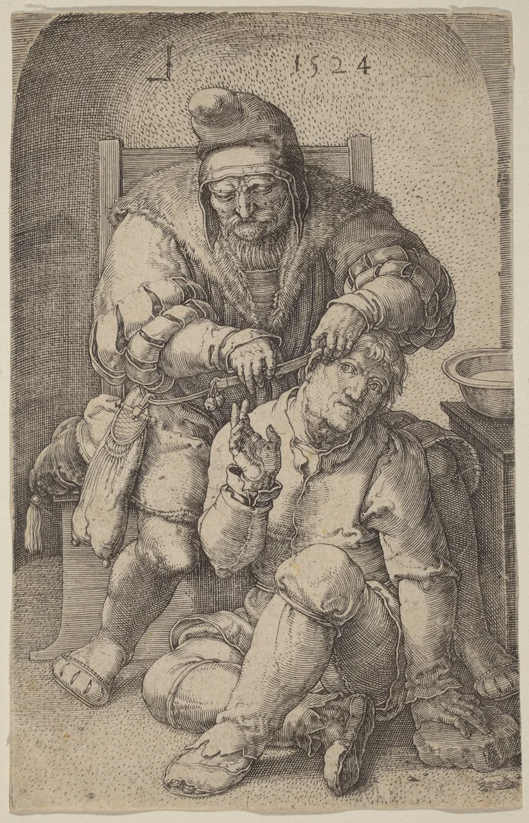 The Surgeon by Lucas van Leyden, print, 1489-1533