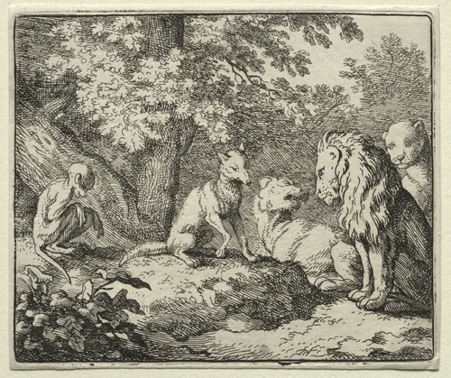 Reynard the Fox: Further False Testimony from Reynard by Allart van Everdingen, print, 1650-1675