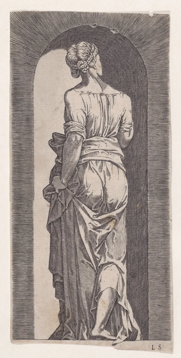Sibyl by Lambert Suavius, print, 1530-1576