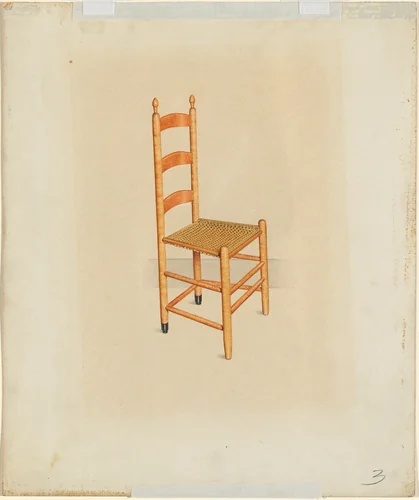 Shaker Tilting Chair by John W. Kelleher, index of american design, 1937