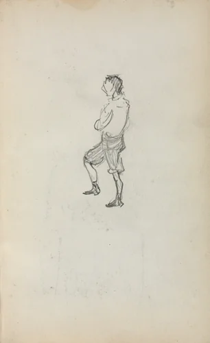 Italian Sketchbook: Standing Boy (page 245) by Maurice Prendergast, book, 1898-1899