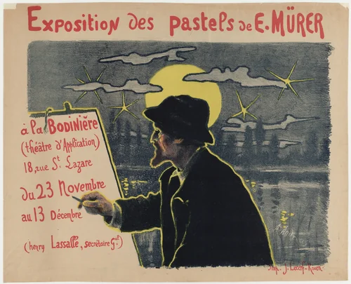 Exposition des Pastels de E. Mürer., Nov. 23 - Dec. 13 by A. Andreas, design, 1895