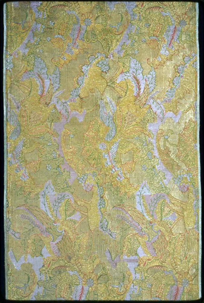 Panel (Dress Fabric) by France, textile, 1713-1724
