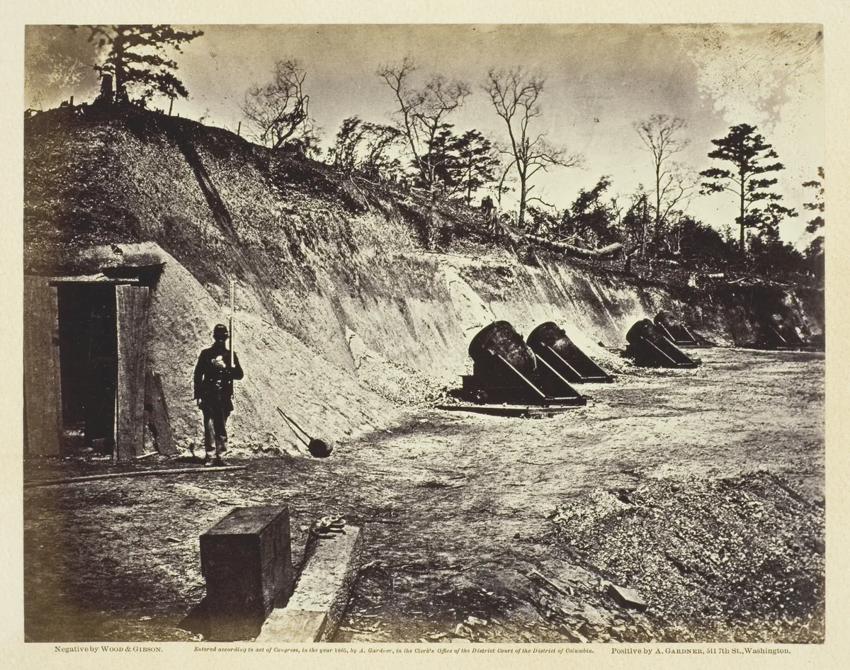 Battery No. 4, Near Yorktown, Virginia by Wood and Gibson, photograph, 1862