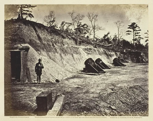 Battery No. 4, Near Yorktown, Virginia by Wood and Gibson, photograph, 1862