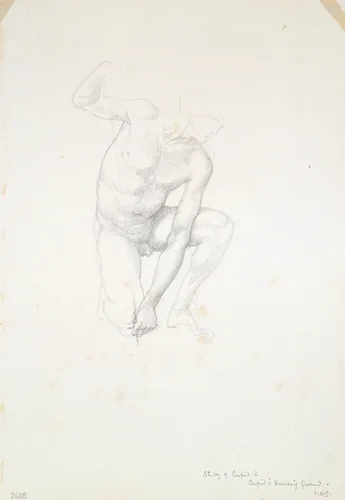 Study for Cupid by Edward Burne-Jones, drawing, 1863-1877