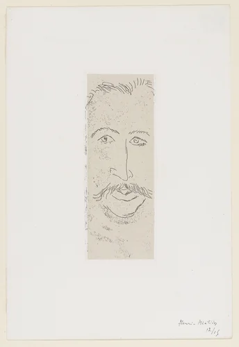 Portrait of Walter Pach (Portrait de Walter Pach) by Henri Matisse, print, 1914