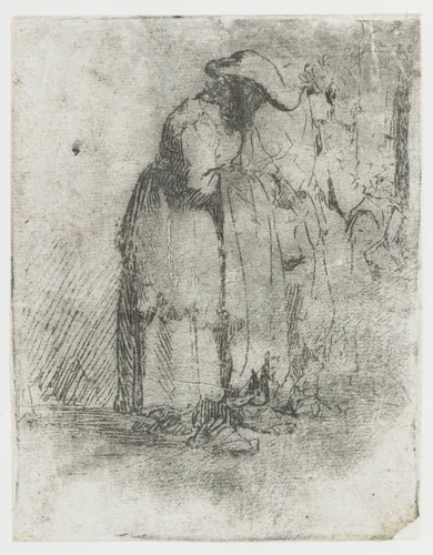 Bedelaar en bedelares by Rembrandt van Rijn, print, 1629