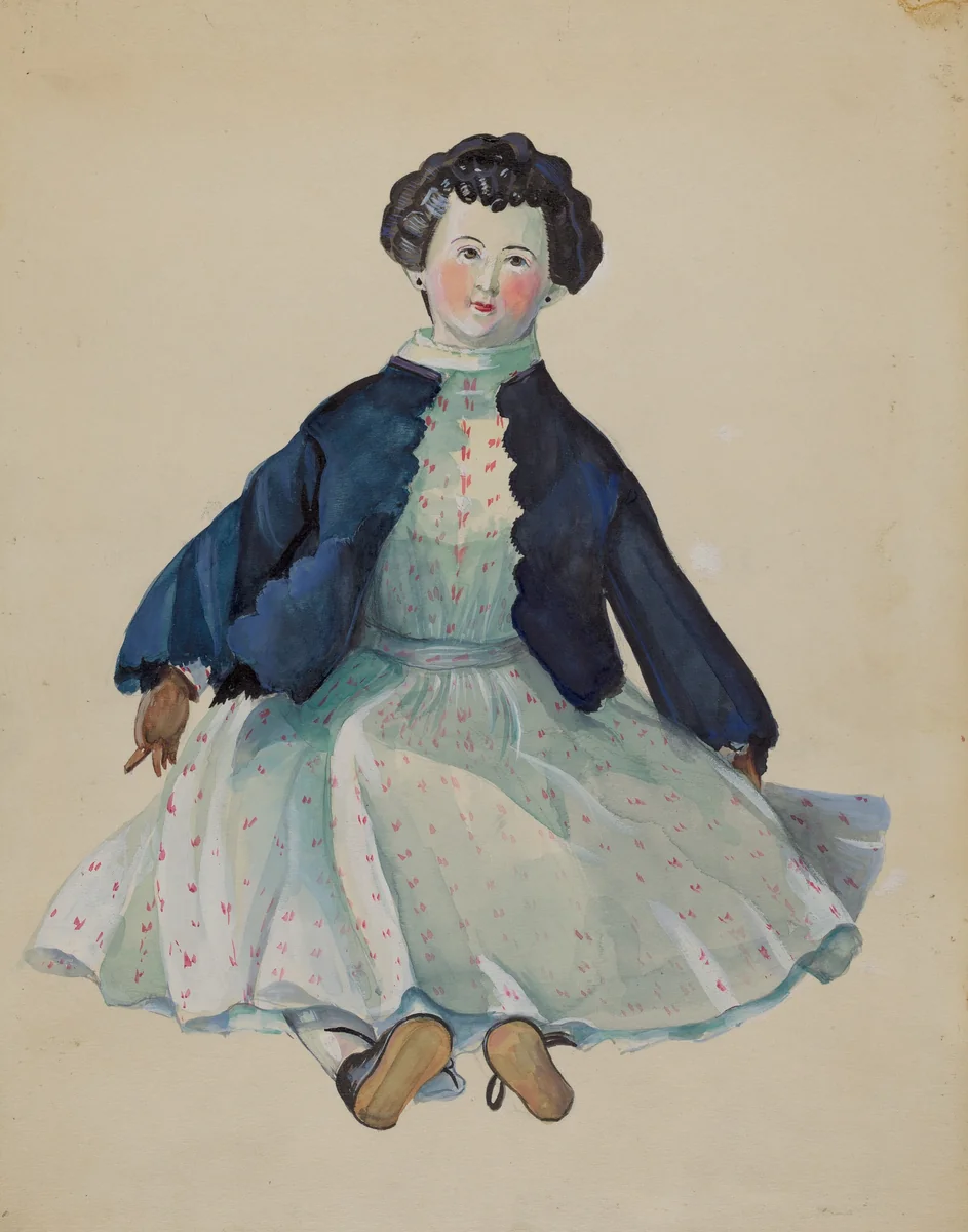 Doll by Mina Lowry, index of american design, 1936