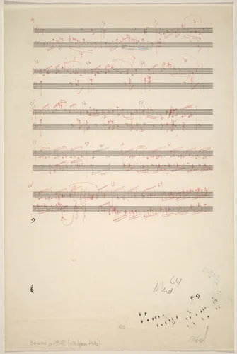 Bassoon Chart for HPSCHD (with Lejaren Hiller) by John Cage, drawing, 1912-1992