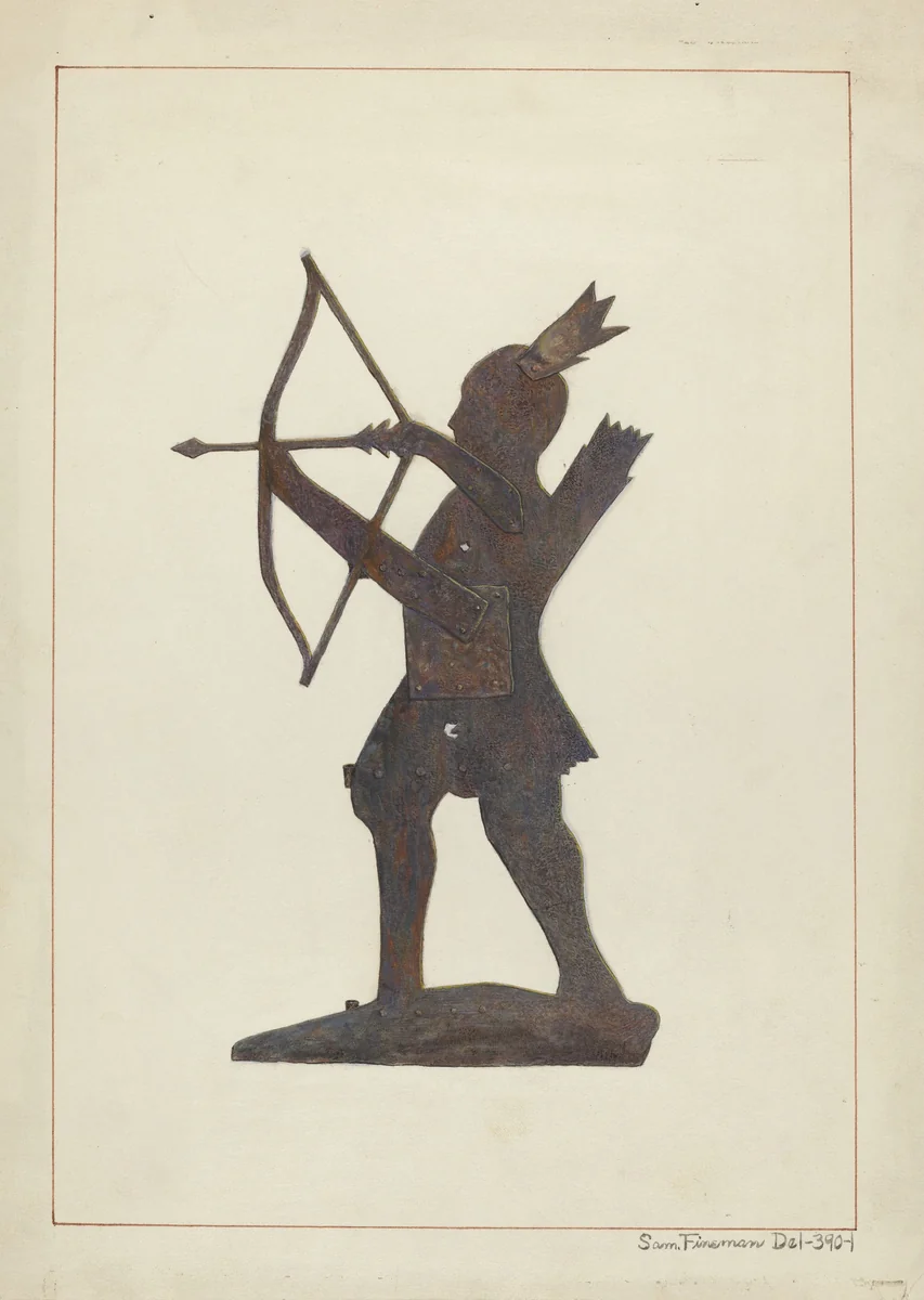 Weather Vane by Samuel Fineman, index of american design, 1938