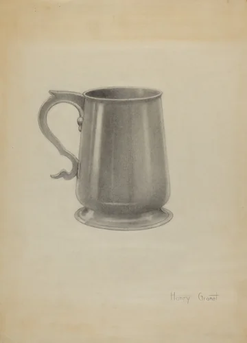 Silver Mug by Henry Granet, index of american design, 1936
