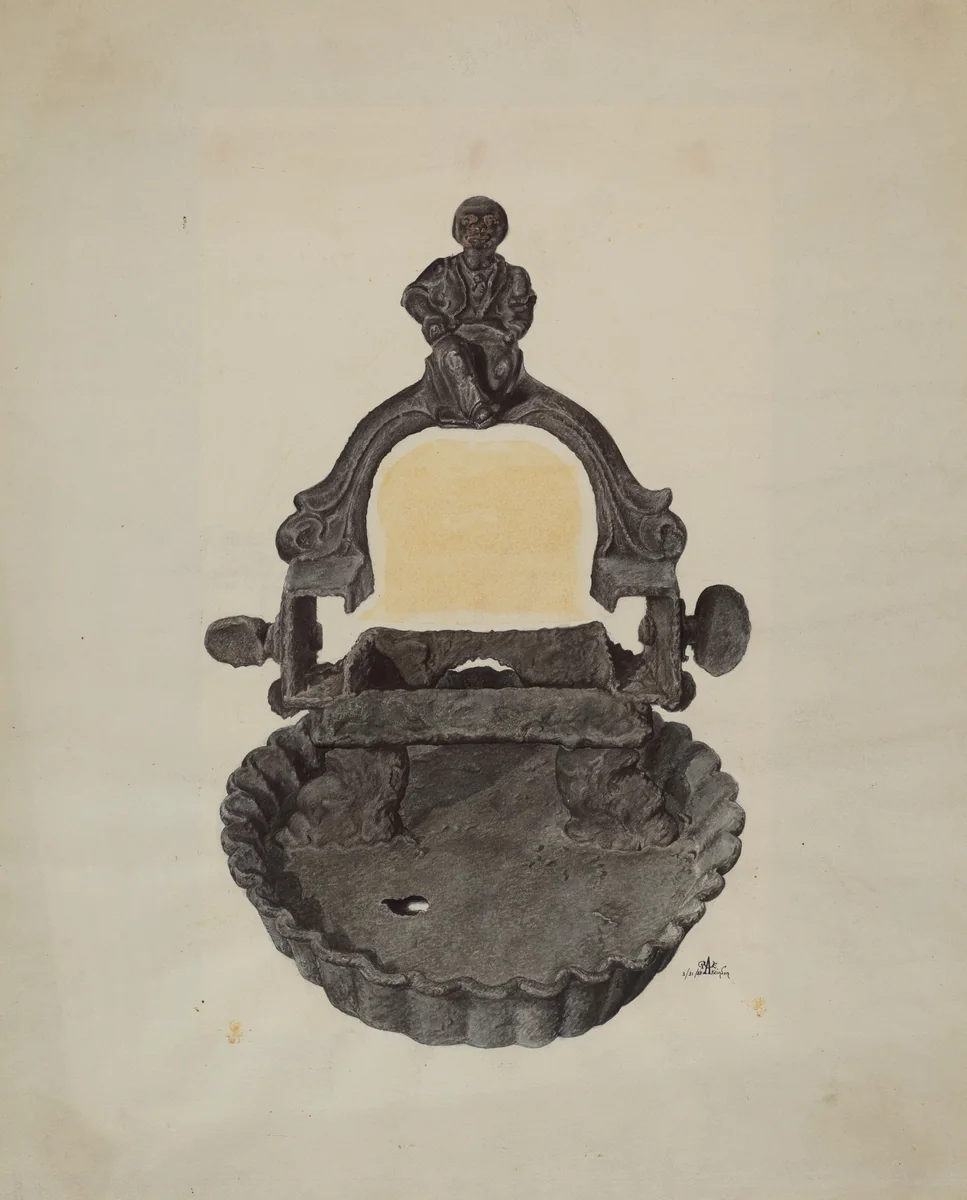 Foot Scraper by Ralph Atkinson, index of american design, 1939