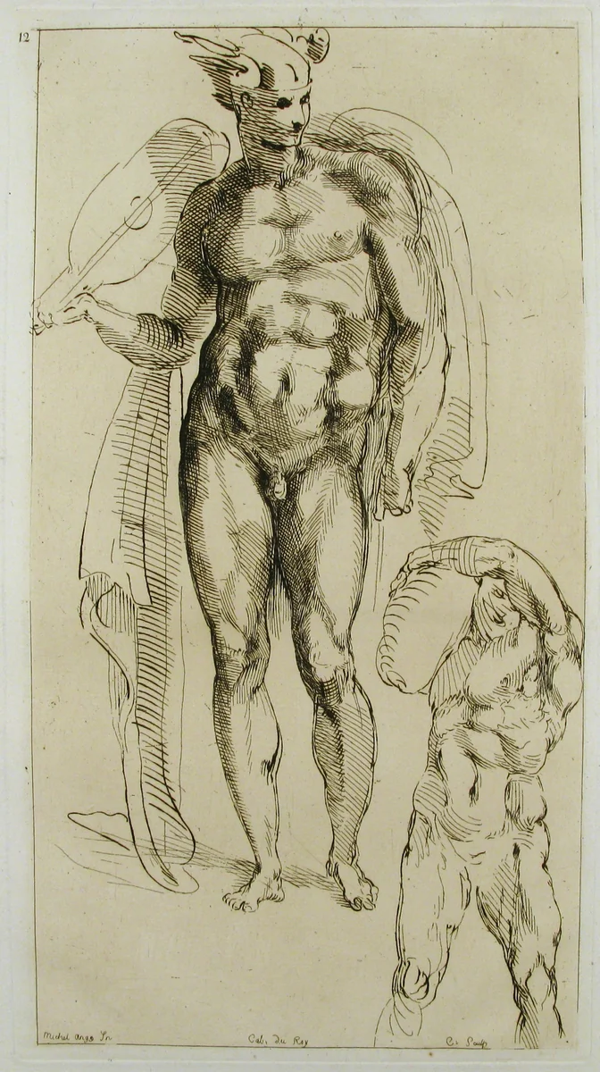 Mercury by Anne Claude Philippe de Tubières, print, 1490-1564