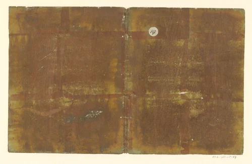 Blad van goudkleurige folie by anonymous, other, 1700-1850