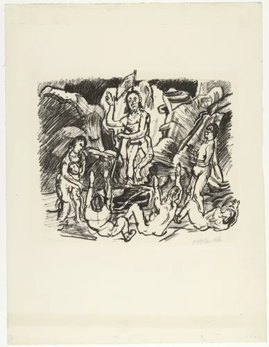 The Resurrection (Auferstehung) from the series The Passion (Die Passion) by Oskar Kokoschka, print, 1916